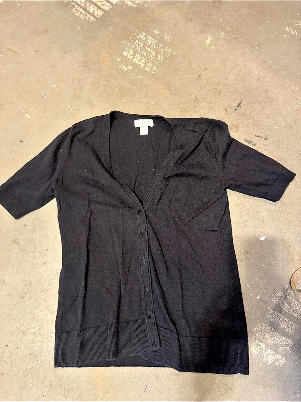 LOFT Women'Small Black Cardigan Size Small